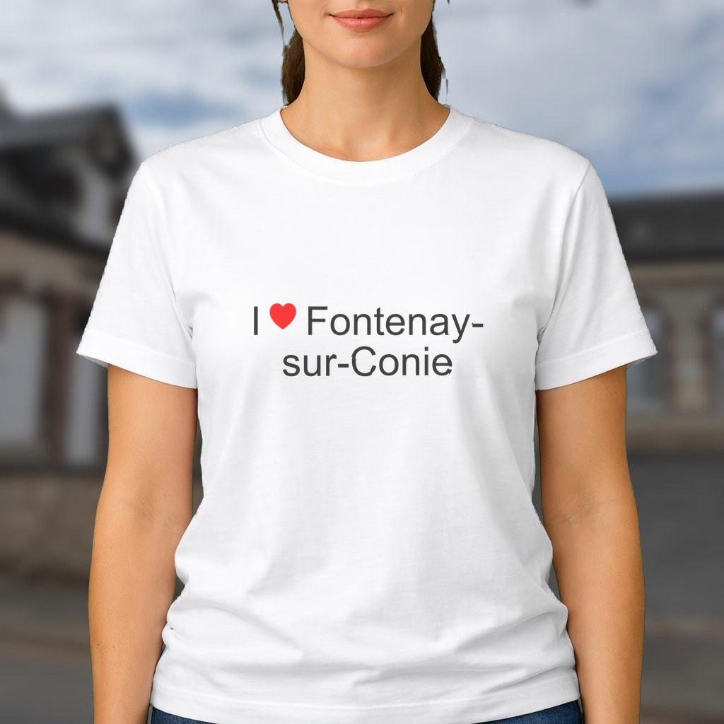 T-shirt I love fontenay-sur-conie