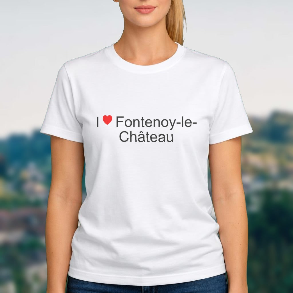 T-shirt I love fontenoy-le-château