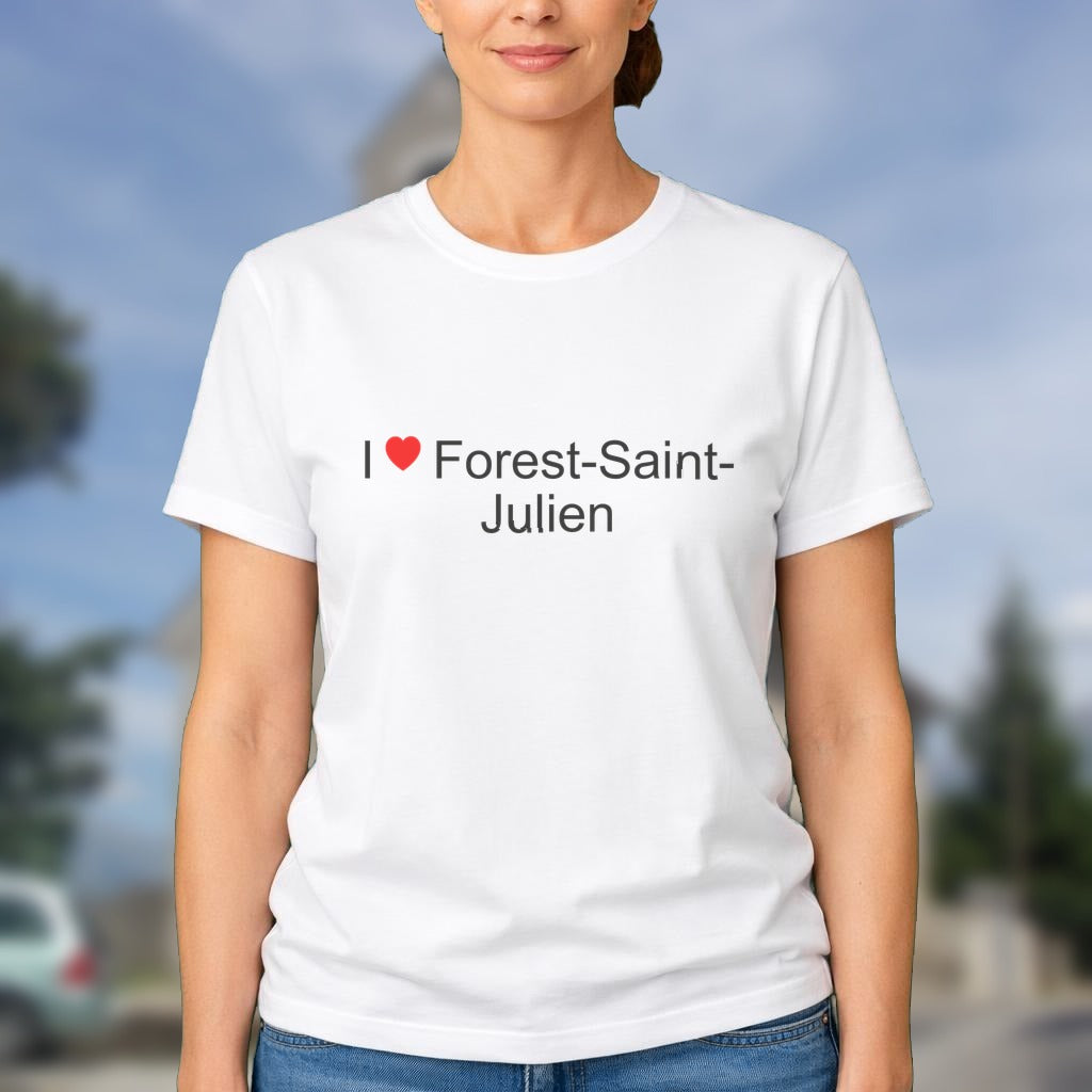T-shirt I love forest-saint-julien