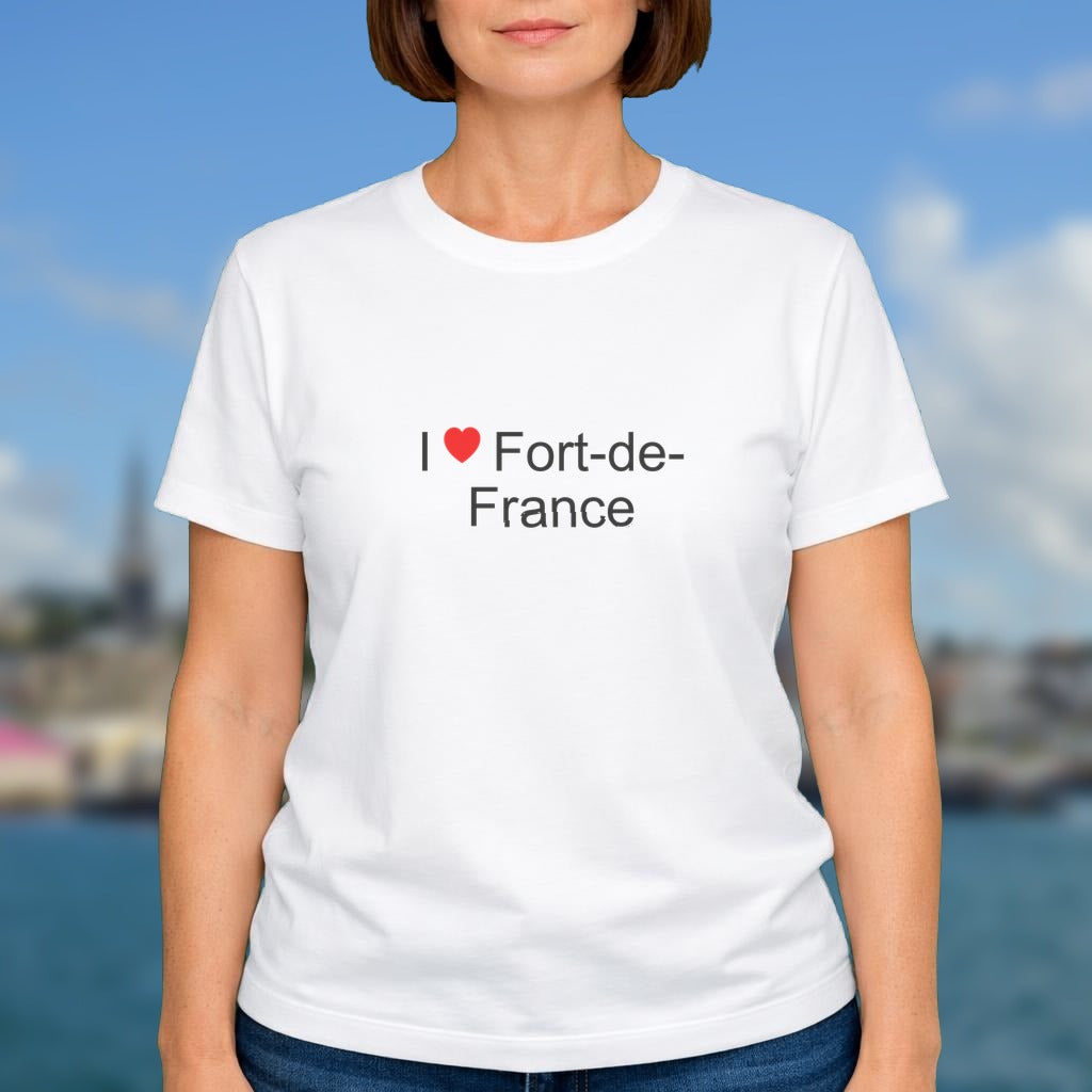 T-shirt I love fort-de-france