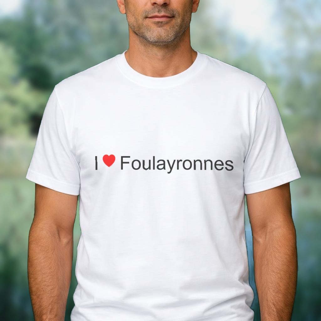 T-shirt I love foulayronnes