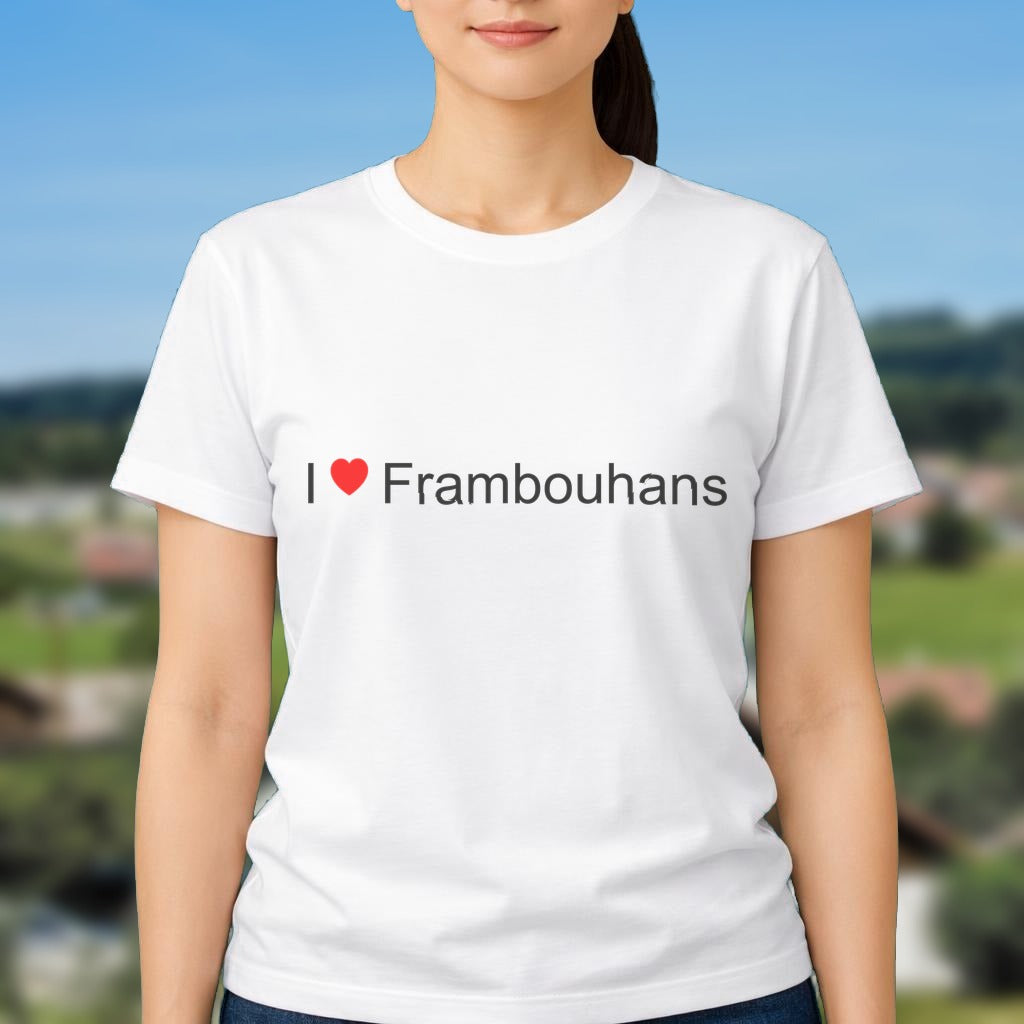 T-shirt I love frambouhans