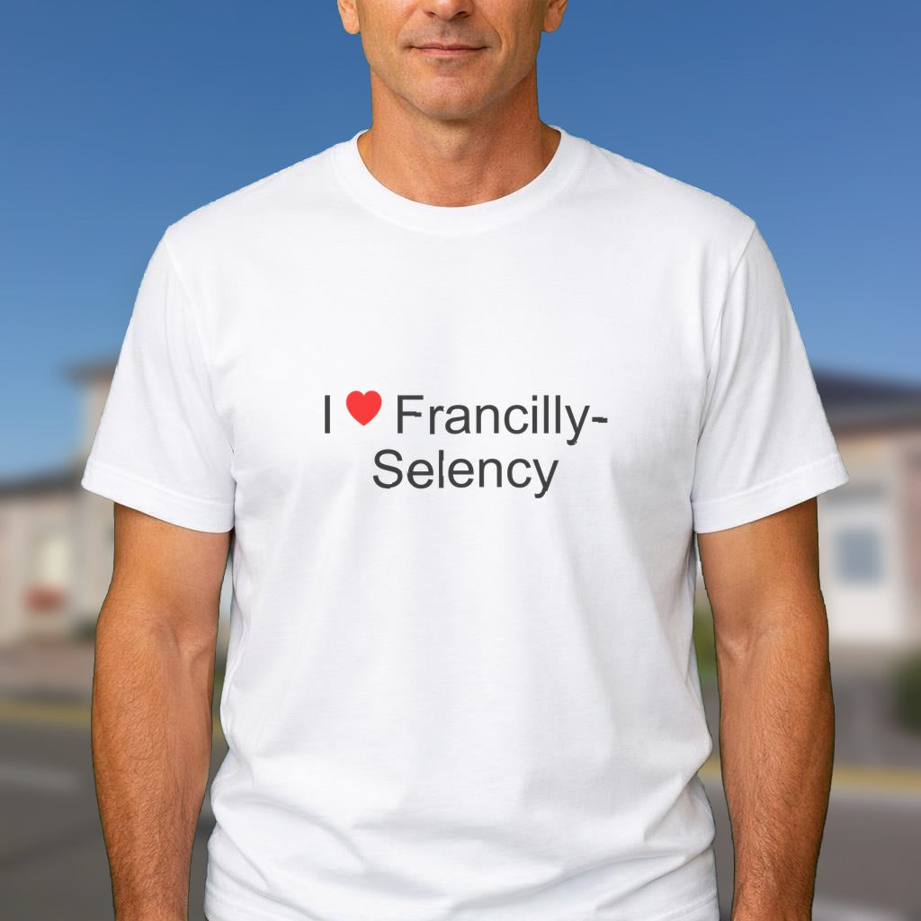 T-shirt I love francilly-selency
