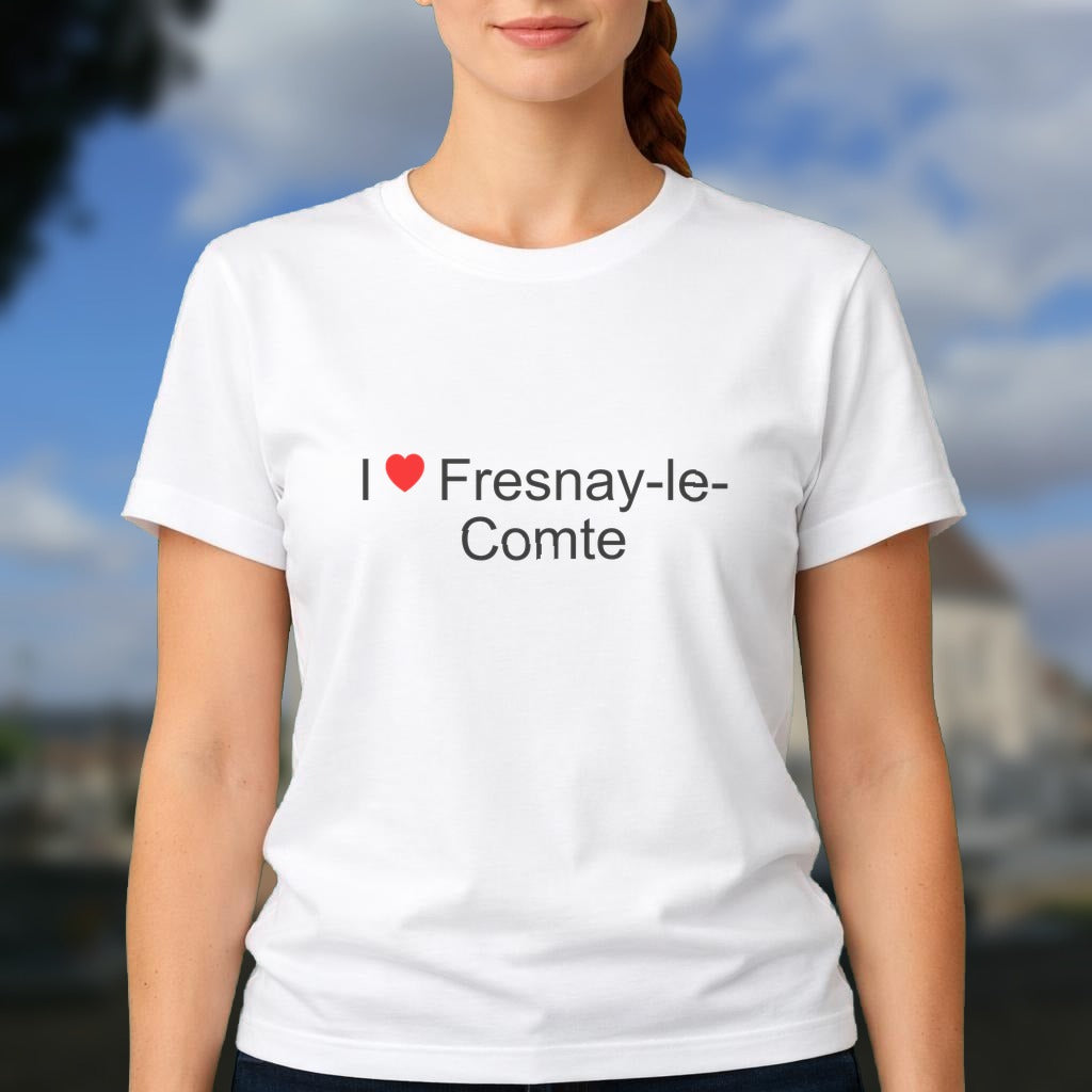 T-shirt I love fresnay-le-comte