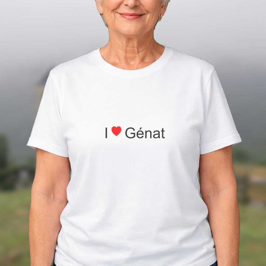 T-shirt I love génat