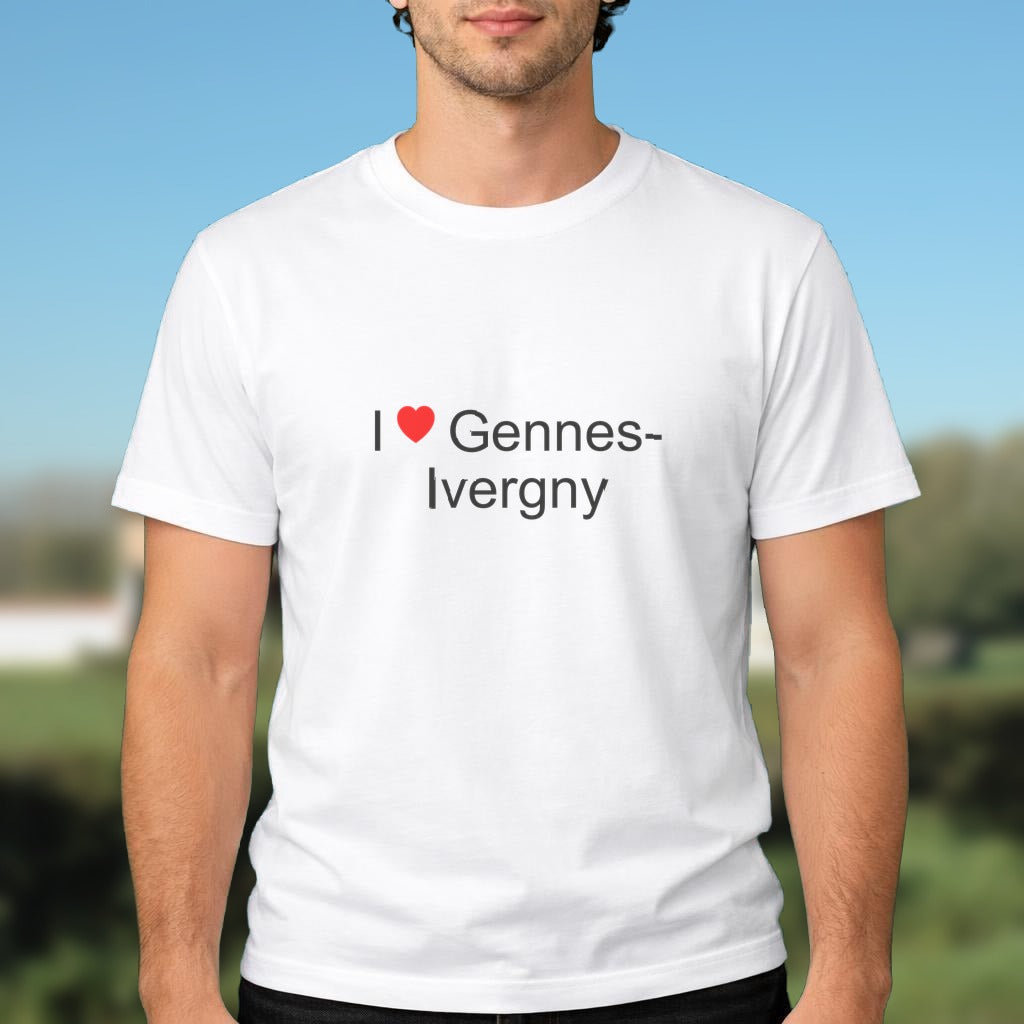 T-shirt I love gennes-ivergny
