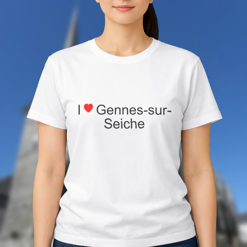 T-shirt I love gennes-sur-seiche