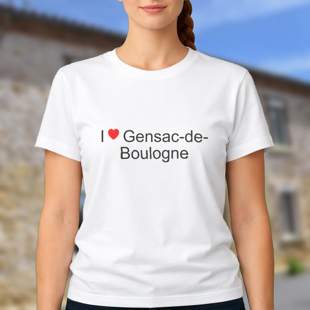 T-shirt I love gensac-de-boulogne