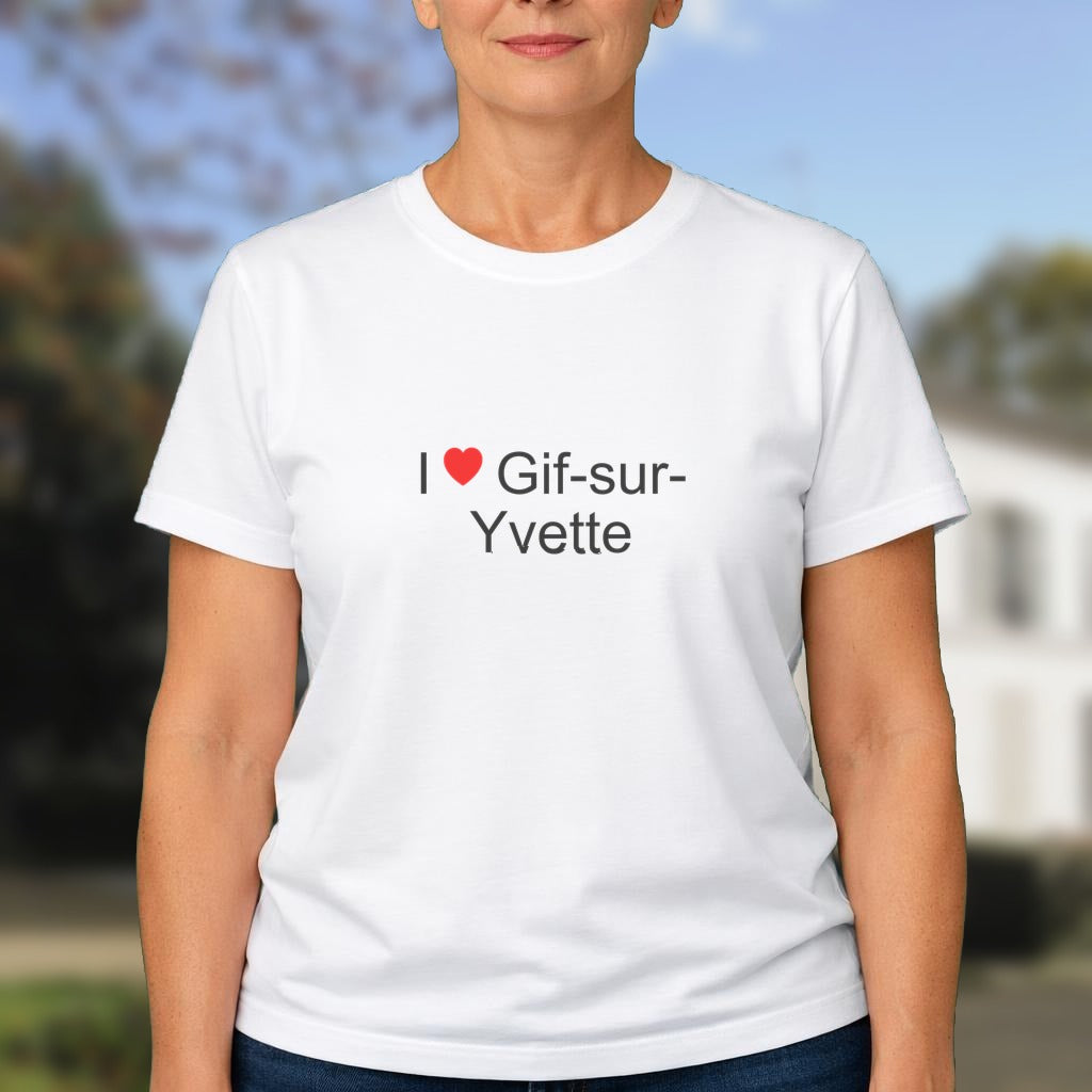 T-shirt I love gif-sur-yvette