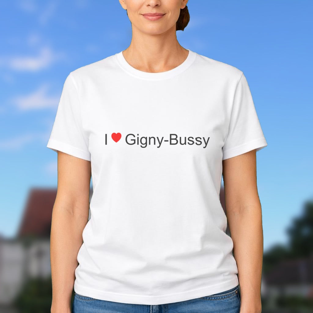 T-shirt I love gigny-bussy