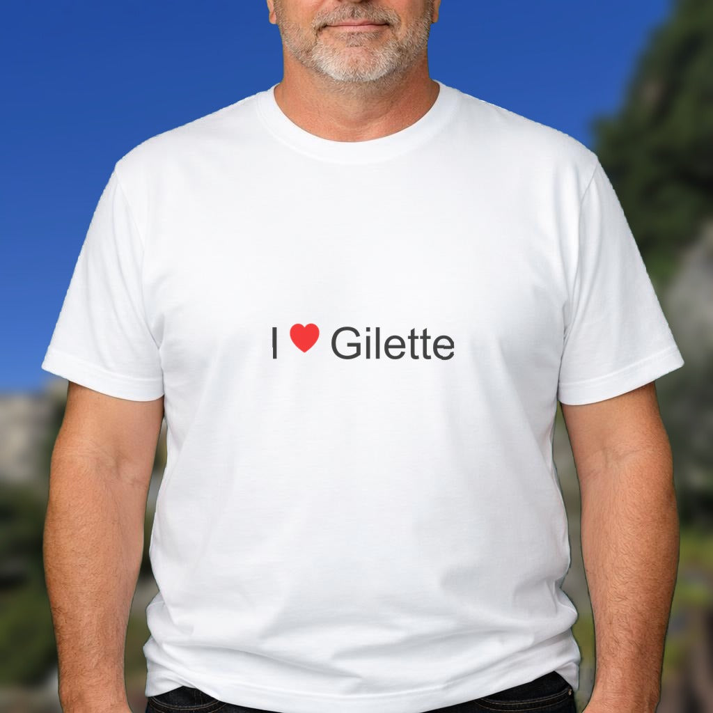 T-shirt I love gilette