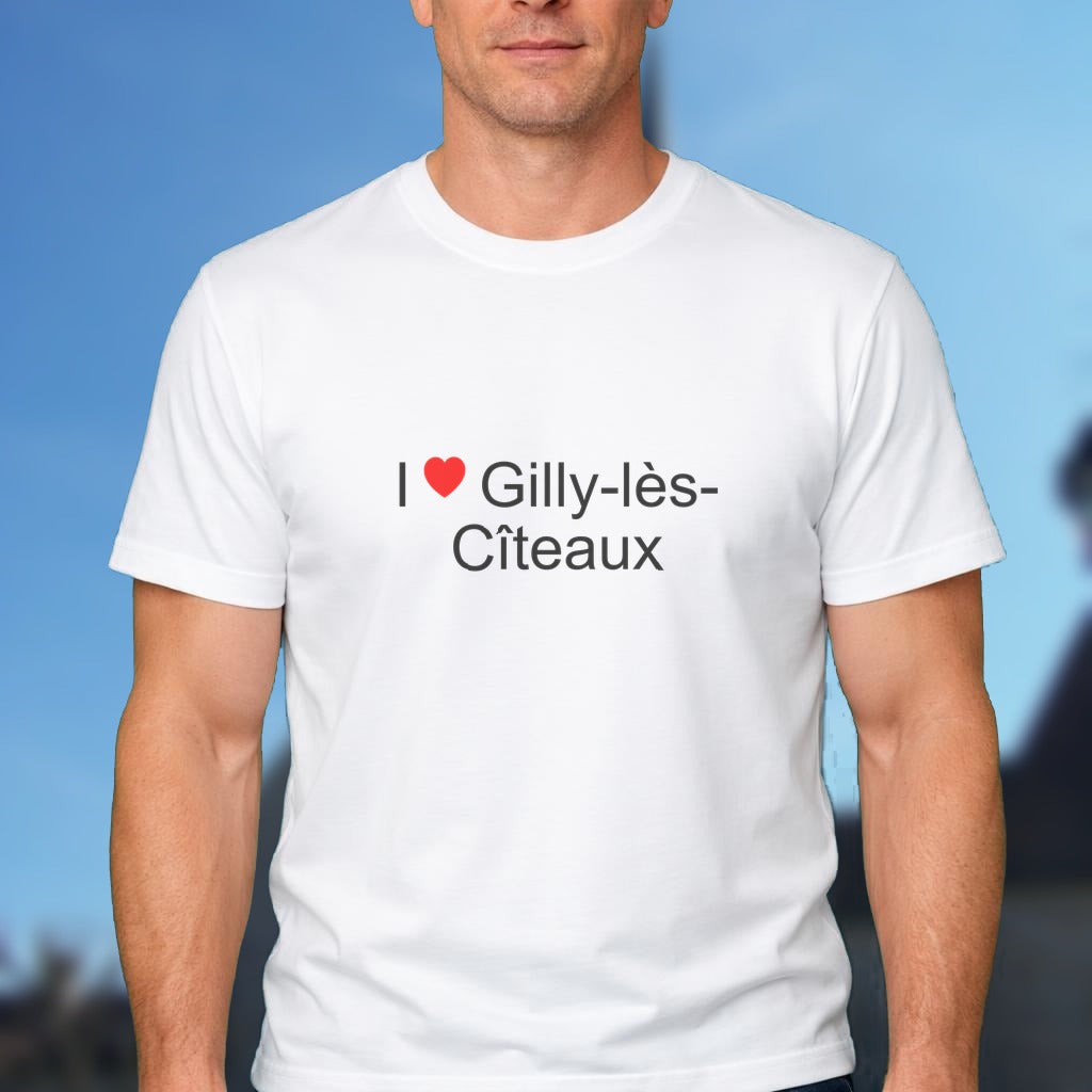 T-shirt I love gilly-lès-cîteaux