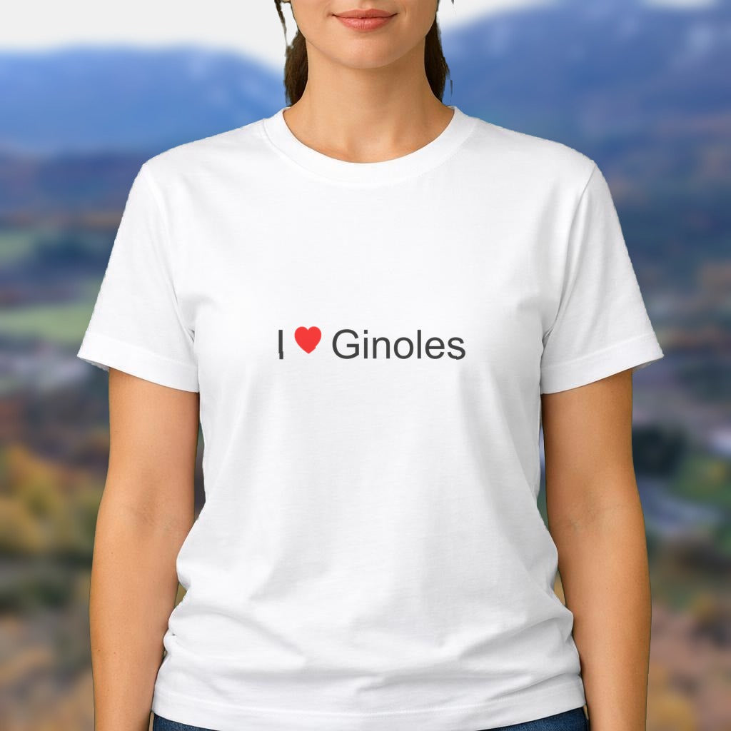 T-shirt I love ginoles