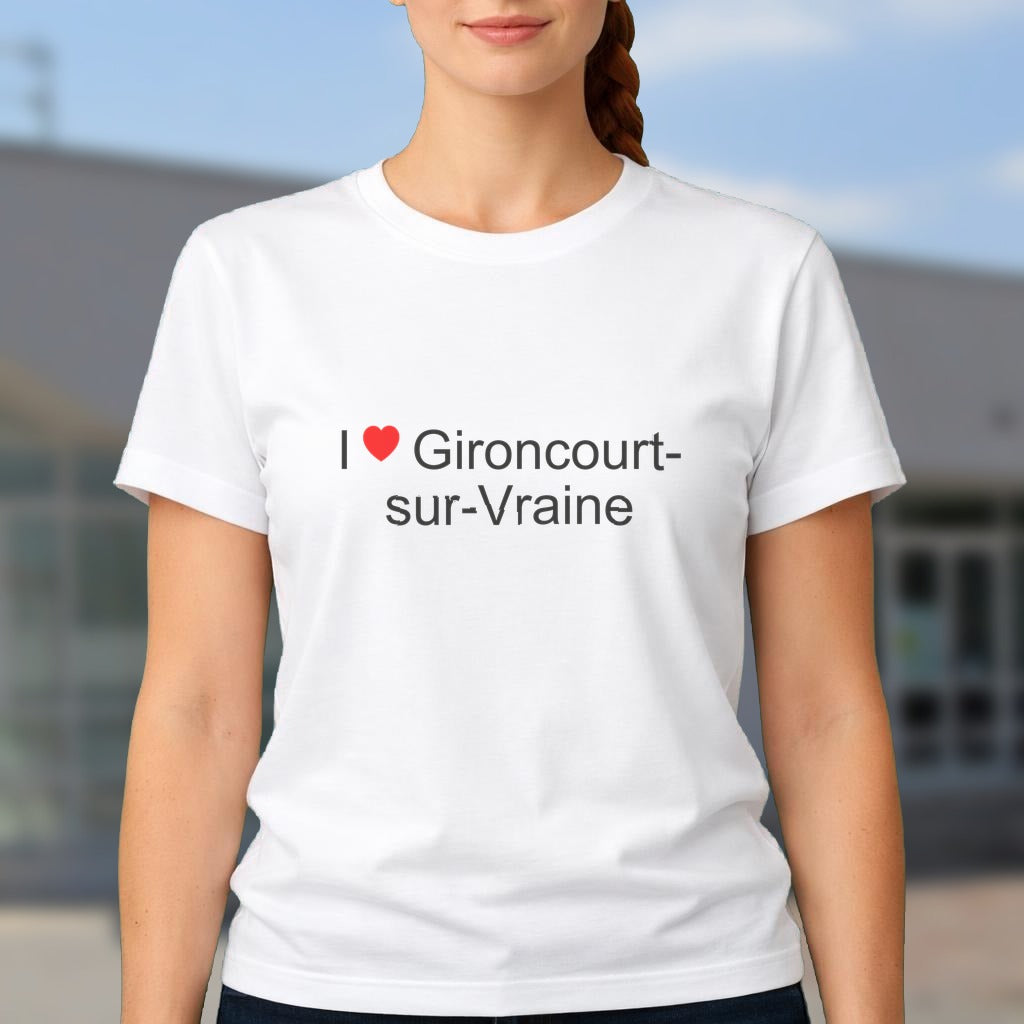 T-shirt I love gironcourt-sur-vraine