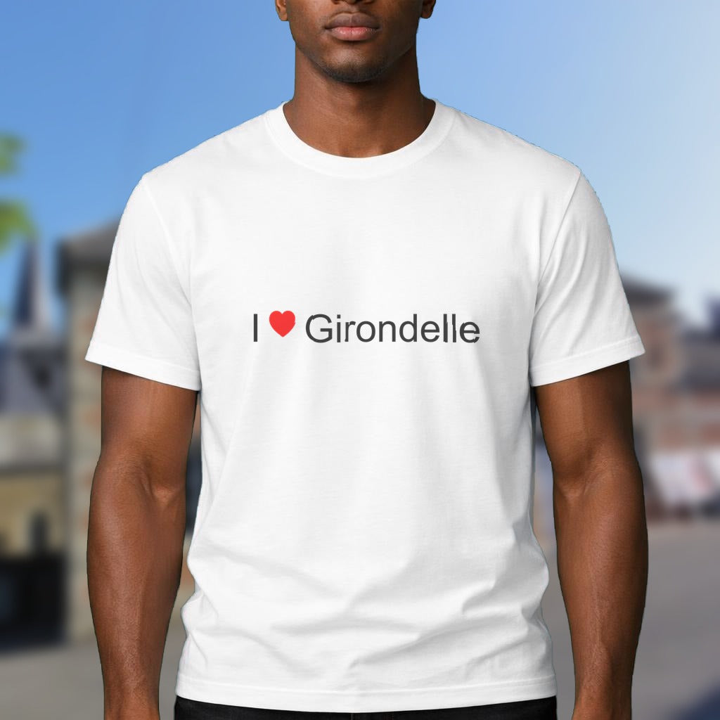 T-shirt I love girondelle