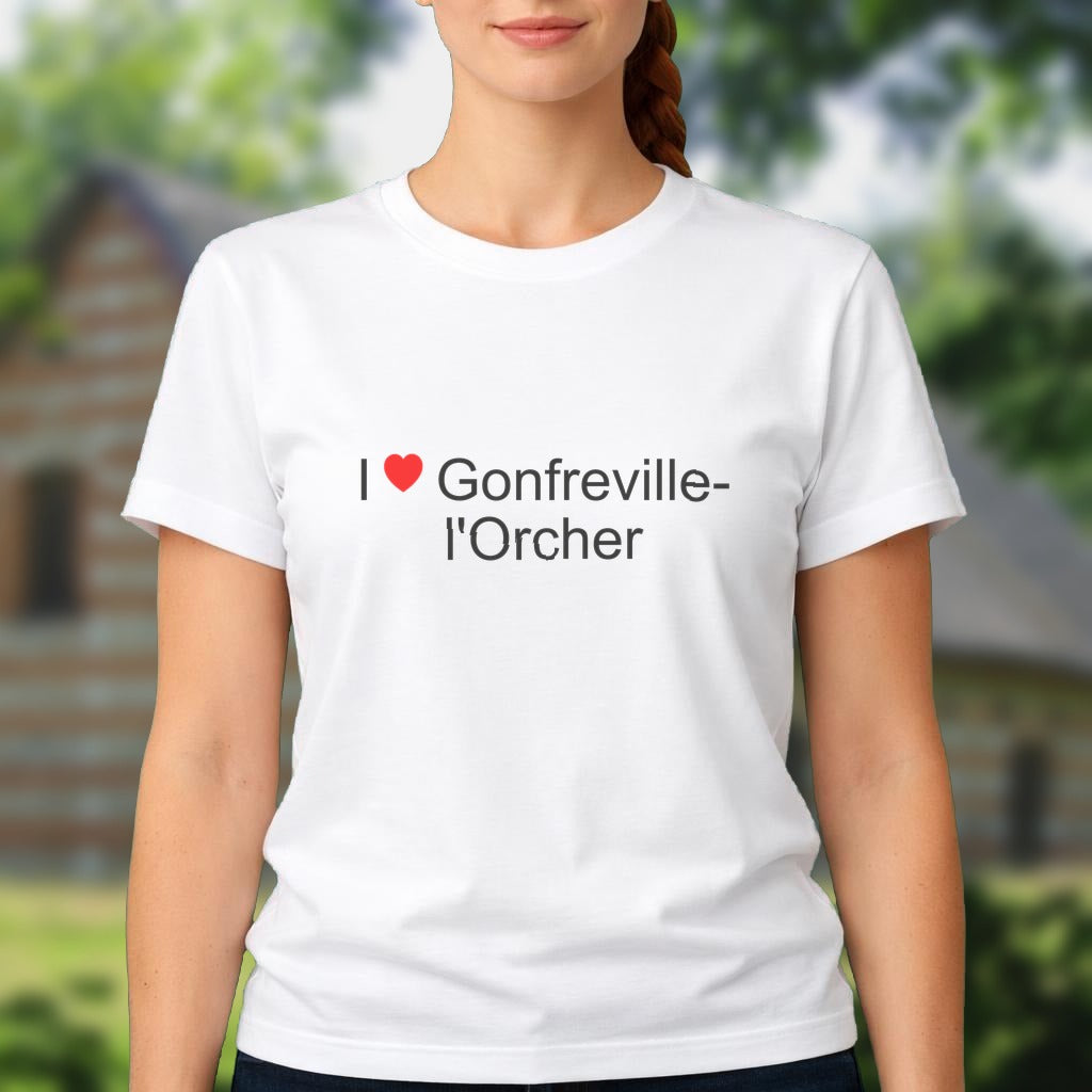 T-shirt I love gonfreville-l'orcher