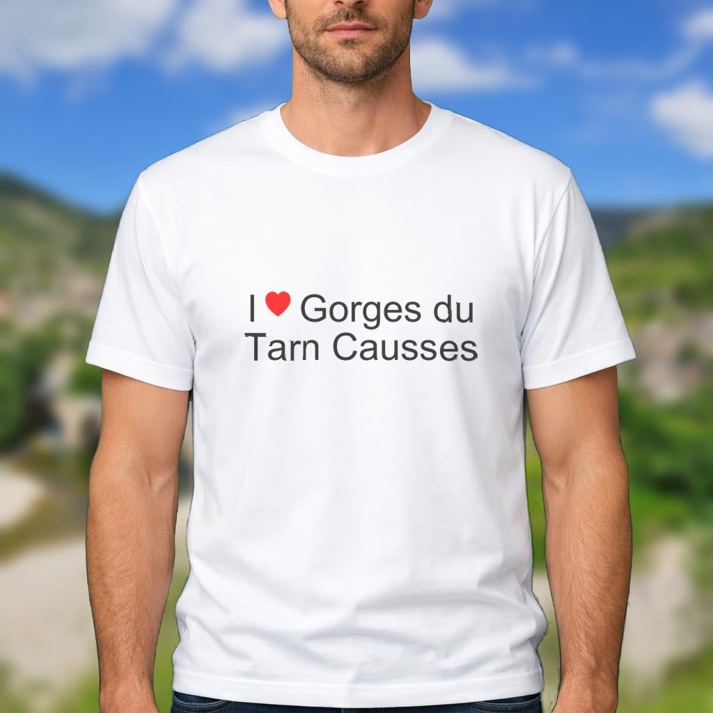 T-shirt I love gorges du tarn causses