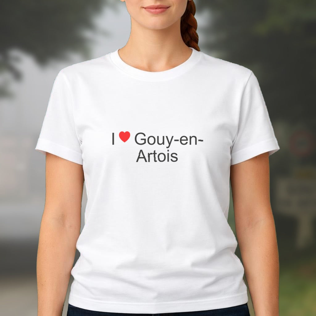 T-shirt I love gouy-en-artois