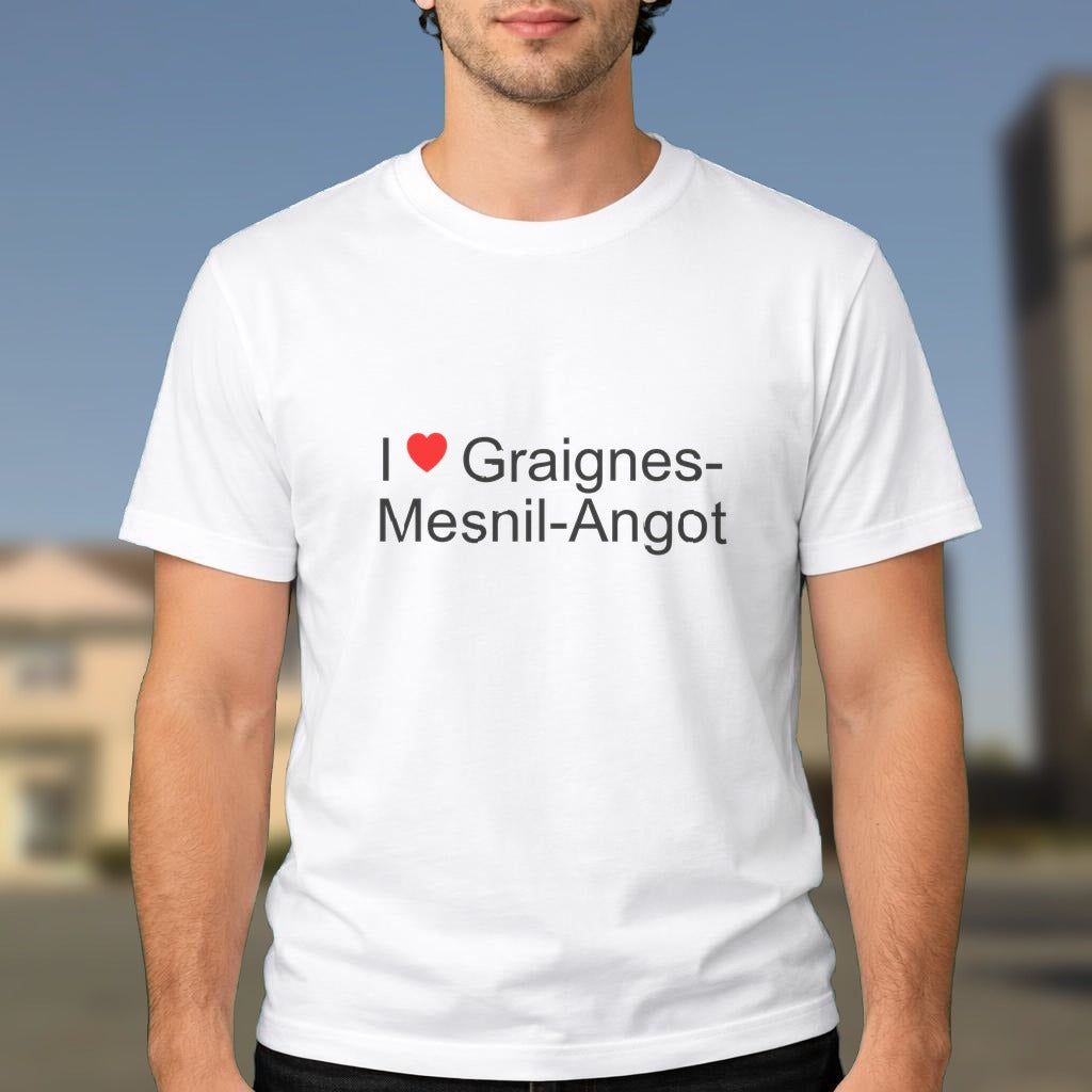 T-shirt I love graignes-mesnil-angot