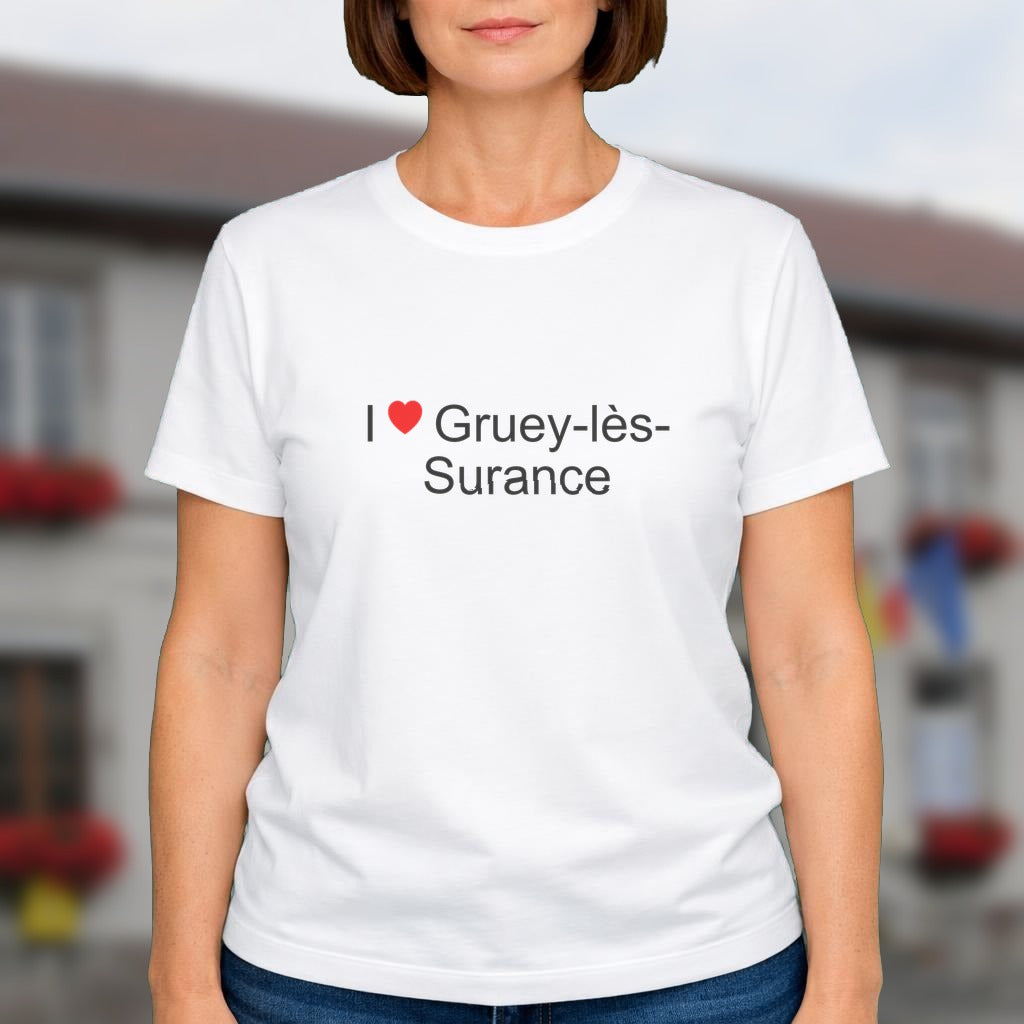 T-shirt I love gruey-lès-surance