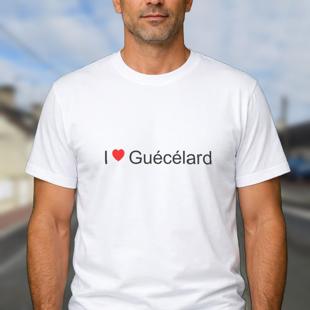 T-shirt I love guécélard