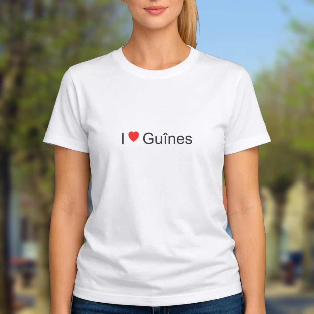 T-shirt I love guînes