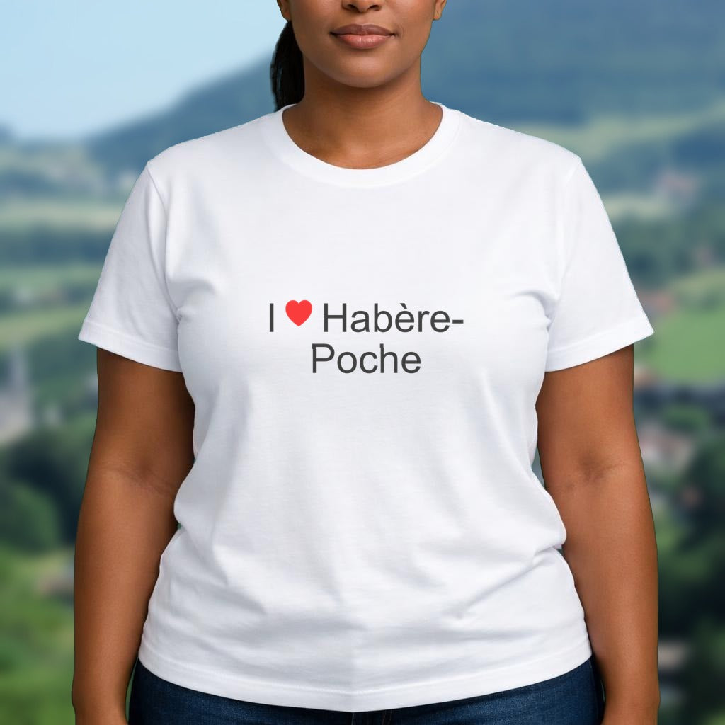 T-shirt I love habère-poche