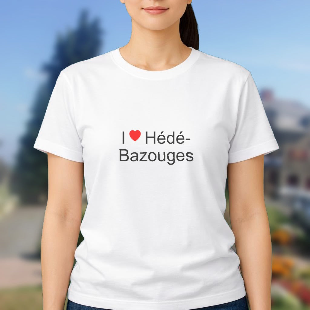 T-shirt I love hédé-bazouges