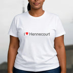 T-shirt I love hennecourt
