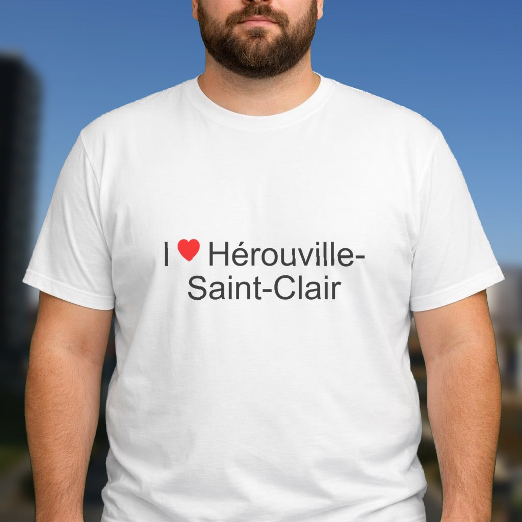 T-shirt I love hérouville-saint-clair