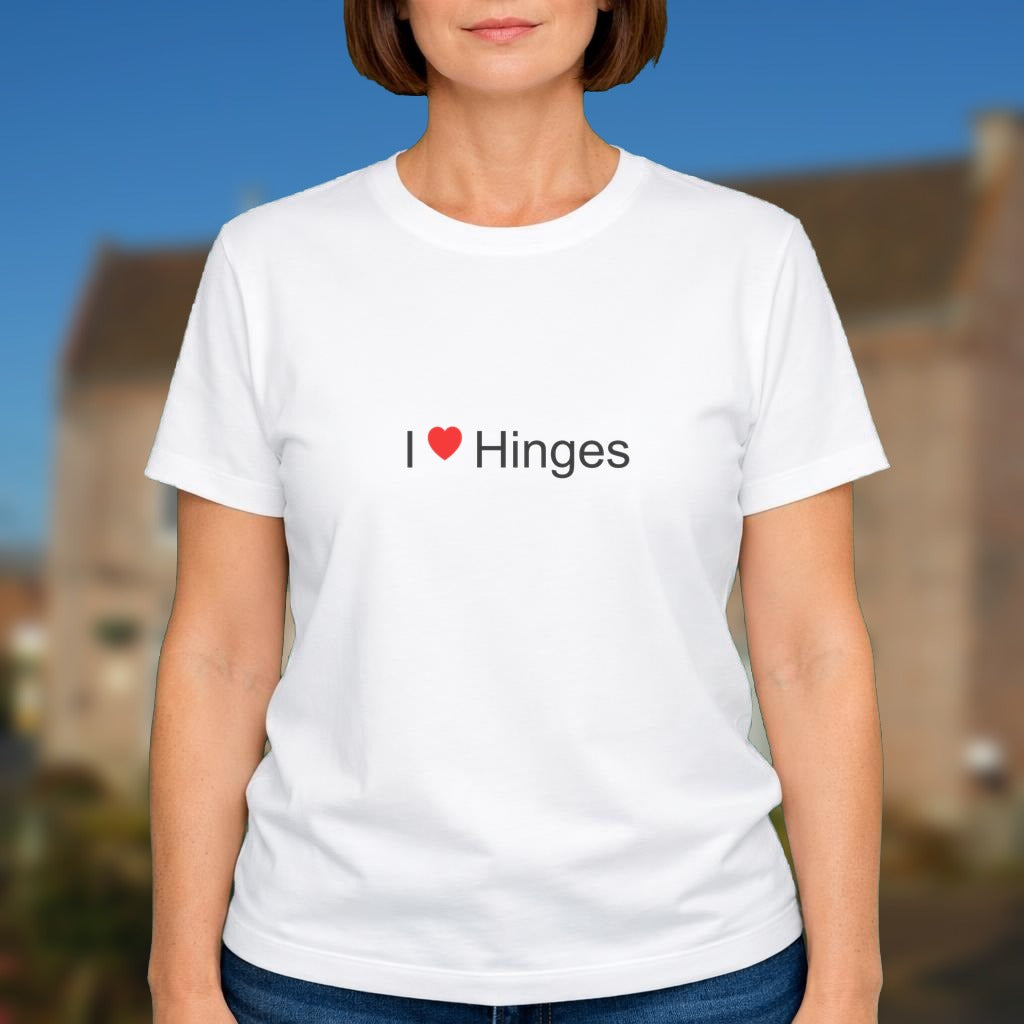 T-shirt I love hinges