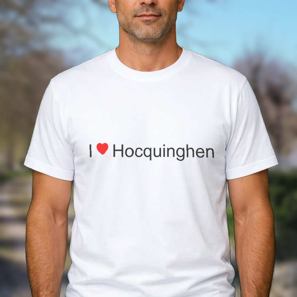 T-shirt I love hocquinghen