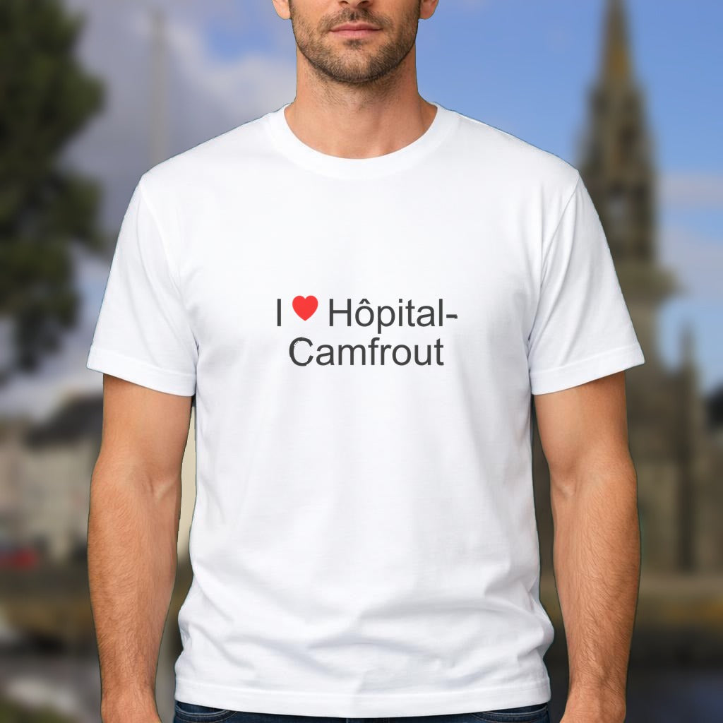 T-shirt I love hôpital-camfrout