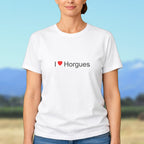 T-shirt I love horgues