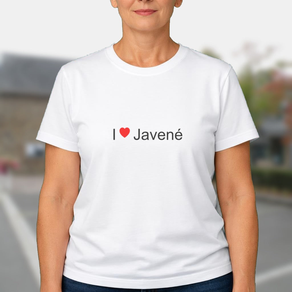 T-shirt I love javené