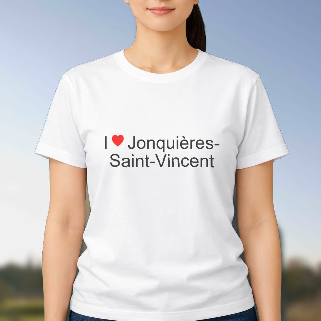 T-shirt I love jonquières-saint-vincent