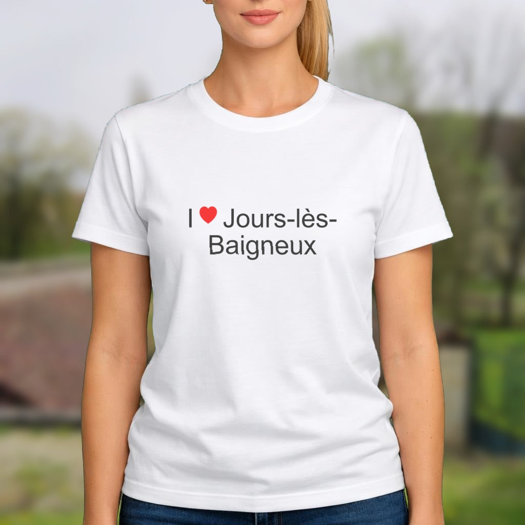 T-shirt I love jours-lès-baigneux