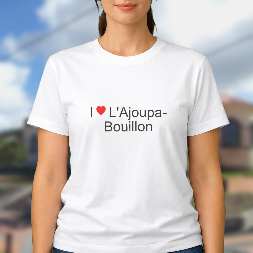 T-shirt I love l'ajoupa-bouillon