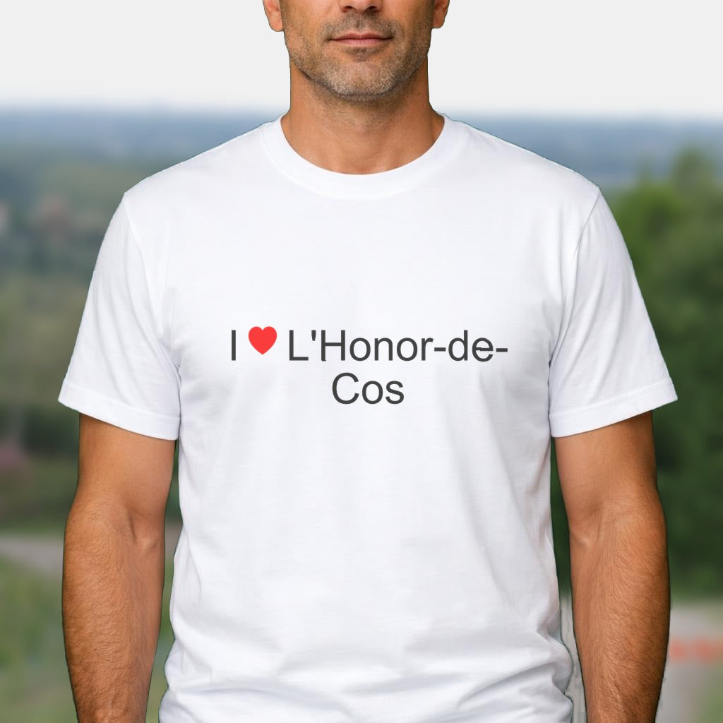 T-shirt I love l'honor-de-cos