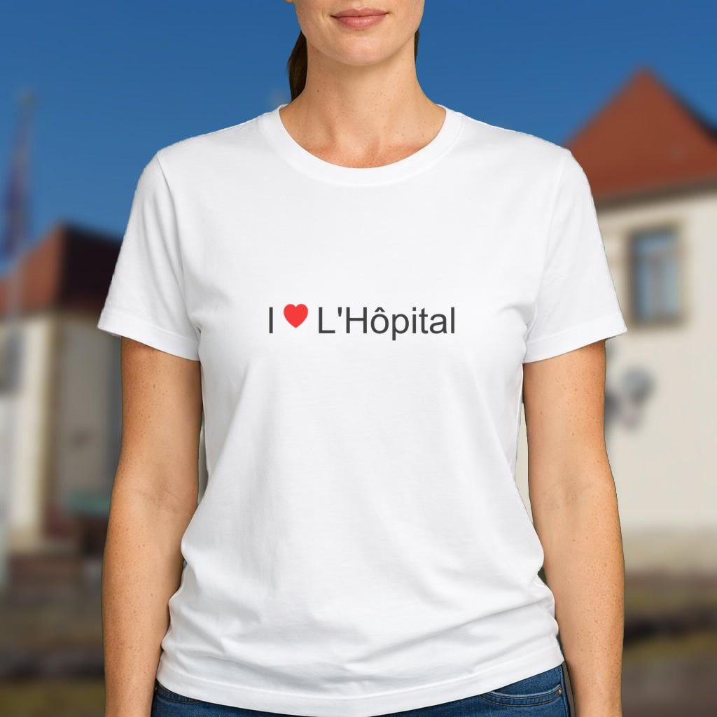 T-shirt I love l'hôpital