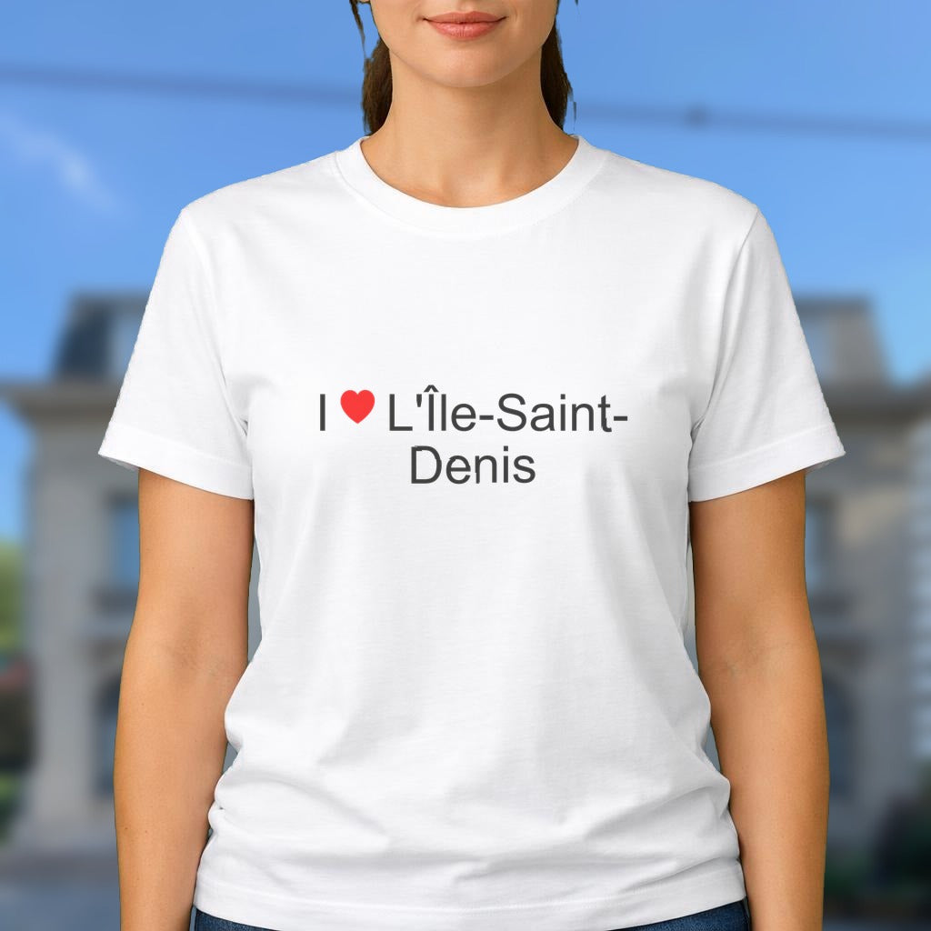 T-shirt I love l'île-saint-denis