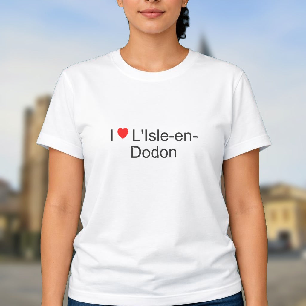T-shirt I love l'isle-en-dodon