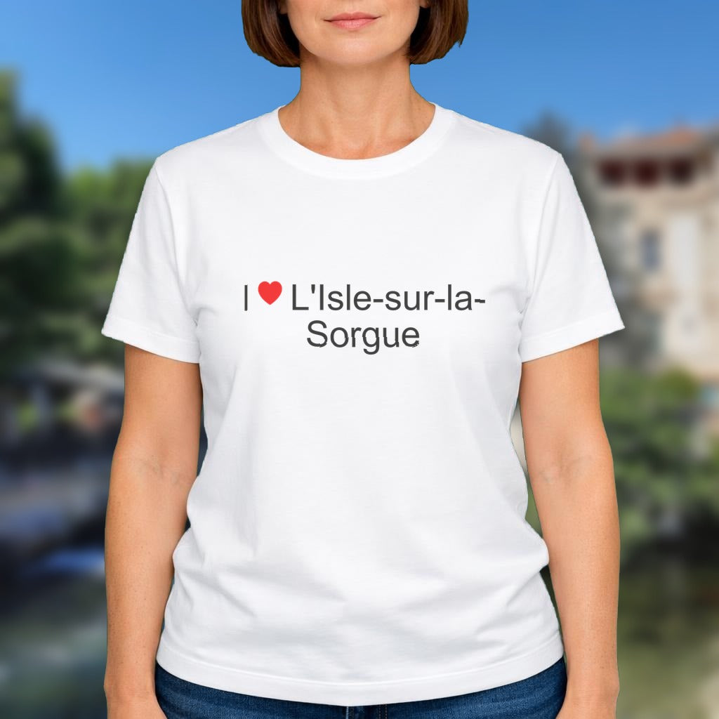 T-shirt I love l'isle-sur-la-sorgue