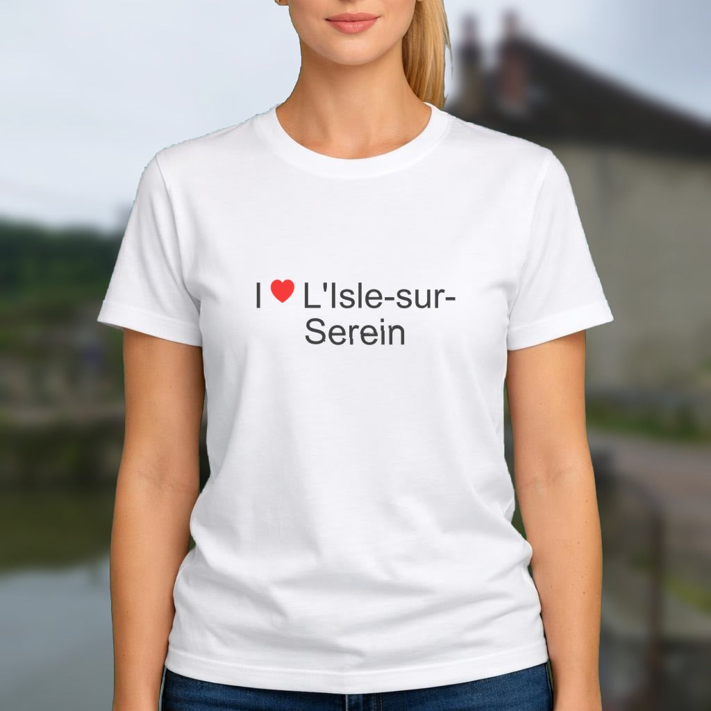 T-shirt I love l'isle-sur-serein