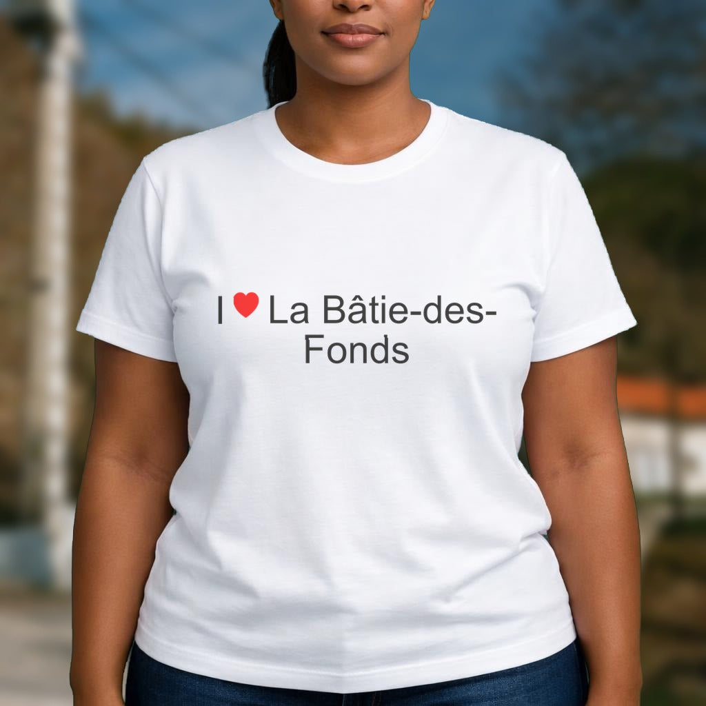 T-shirt I love la bâtie-des-fonds