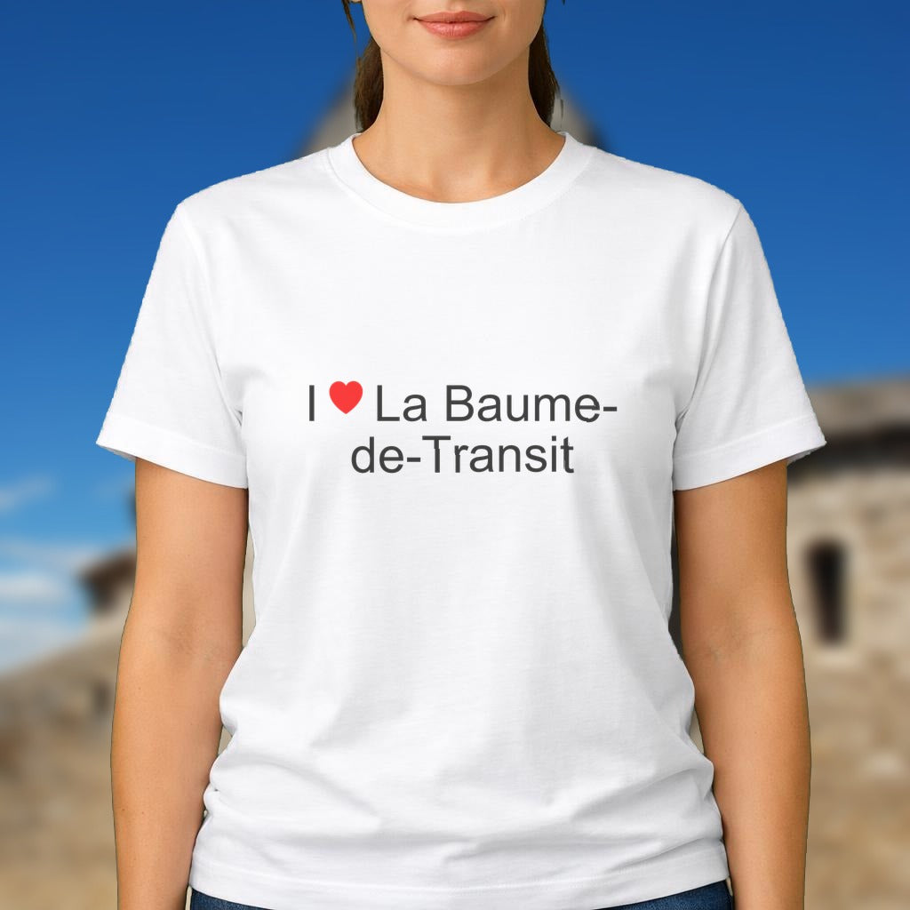 T-shirt I love la baume-de-transit