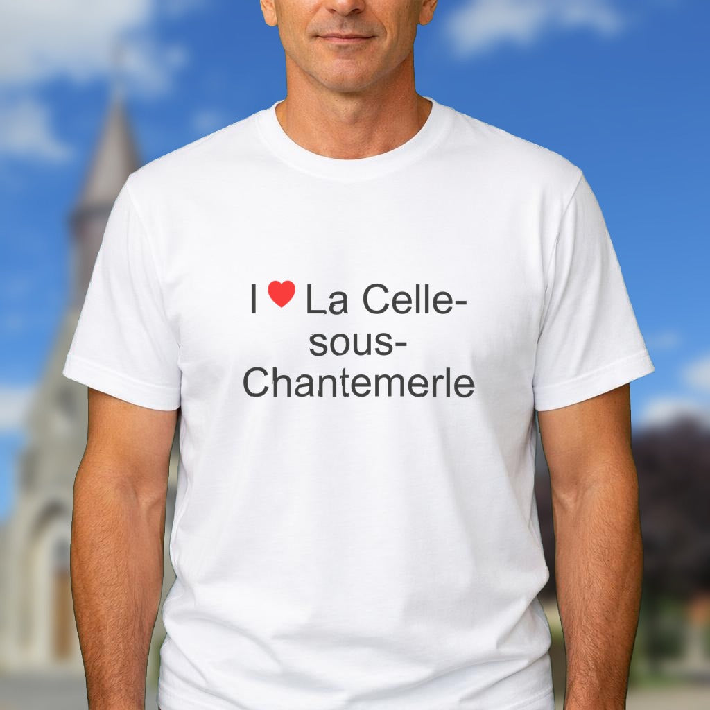 T-shirt I love la celle-sous-chantemerle