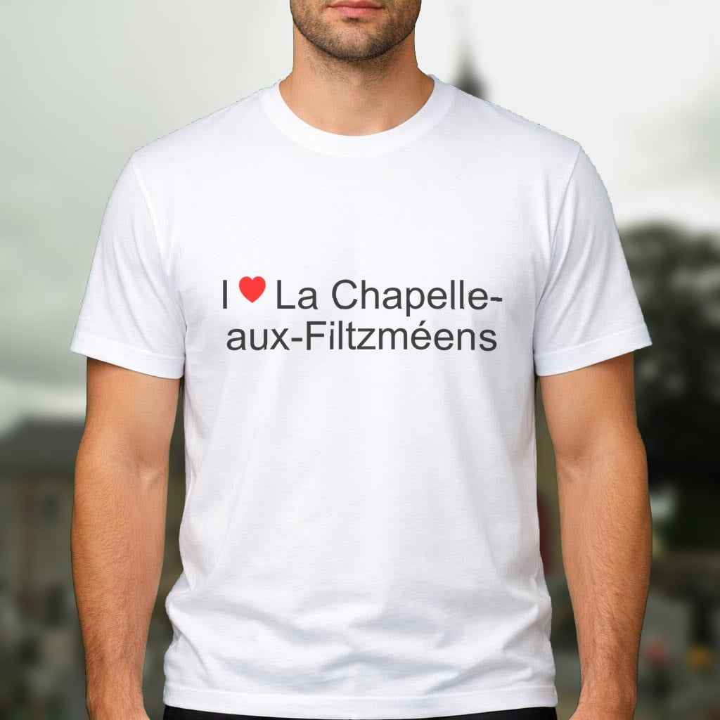 T-shirt I love la chapelle-aux-filtzméens
