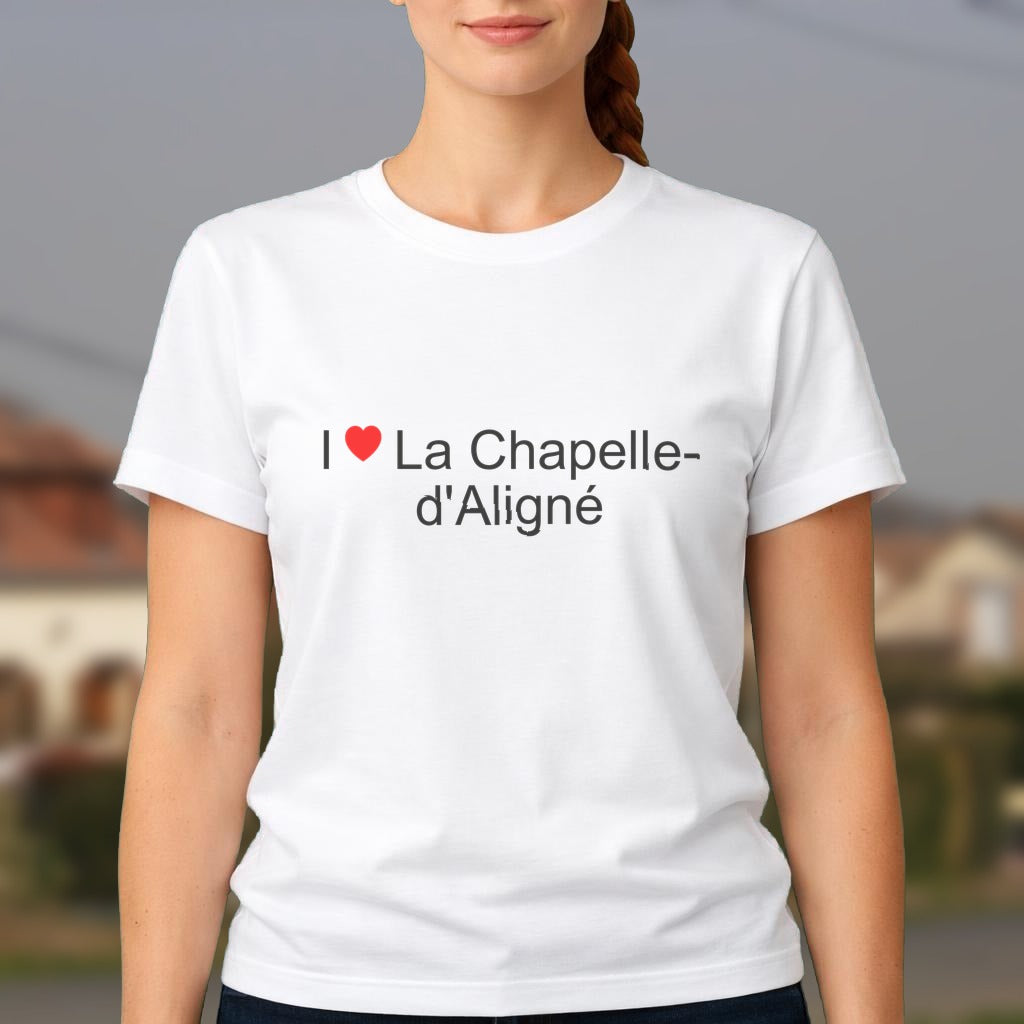 T-shirt I love la chapelle-d'aligné