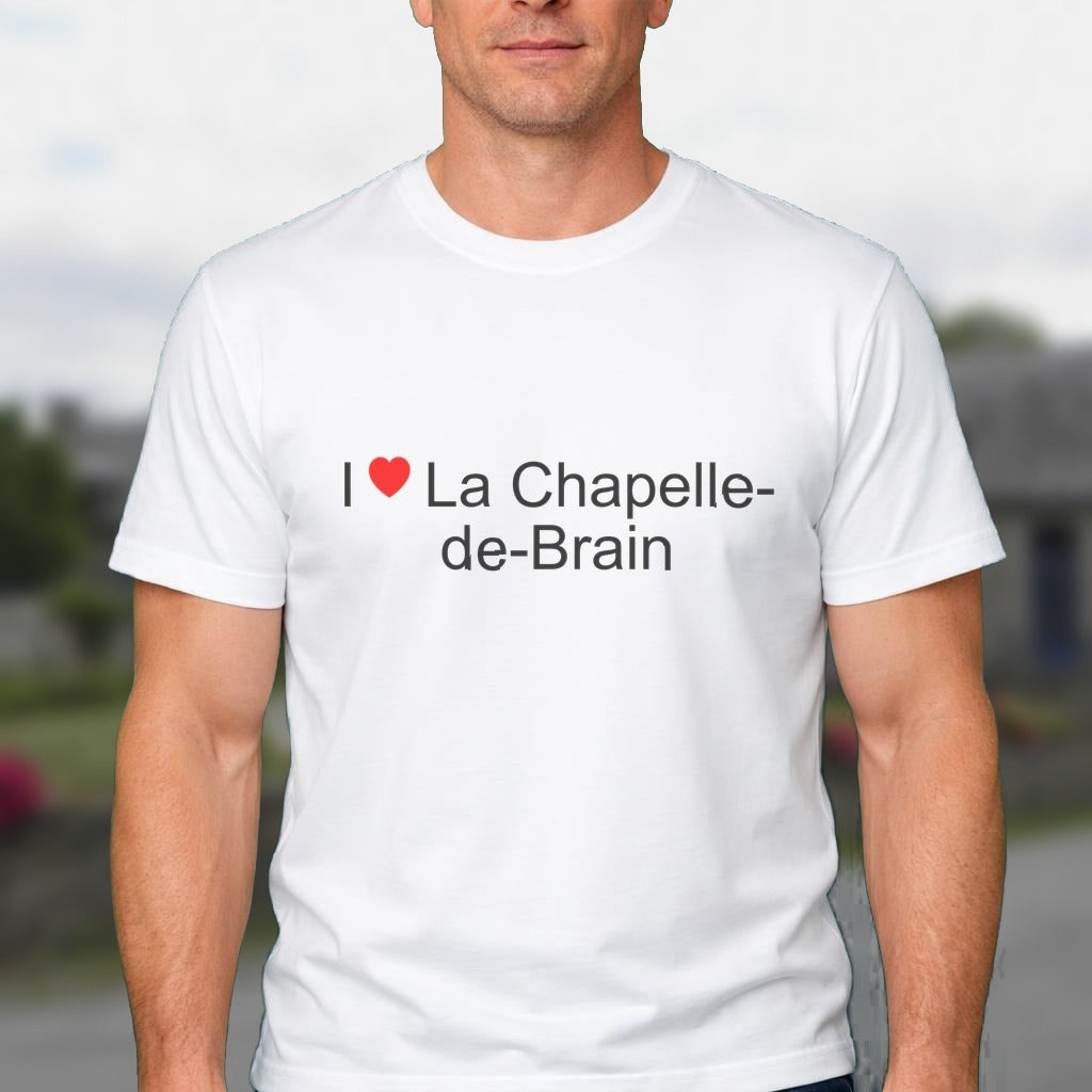 T-shirt I love la chapelle-de-brain